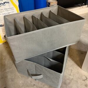 Gray Fabric Storage Organizer